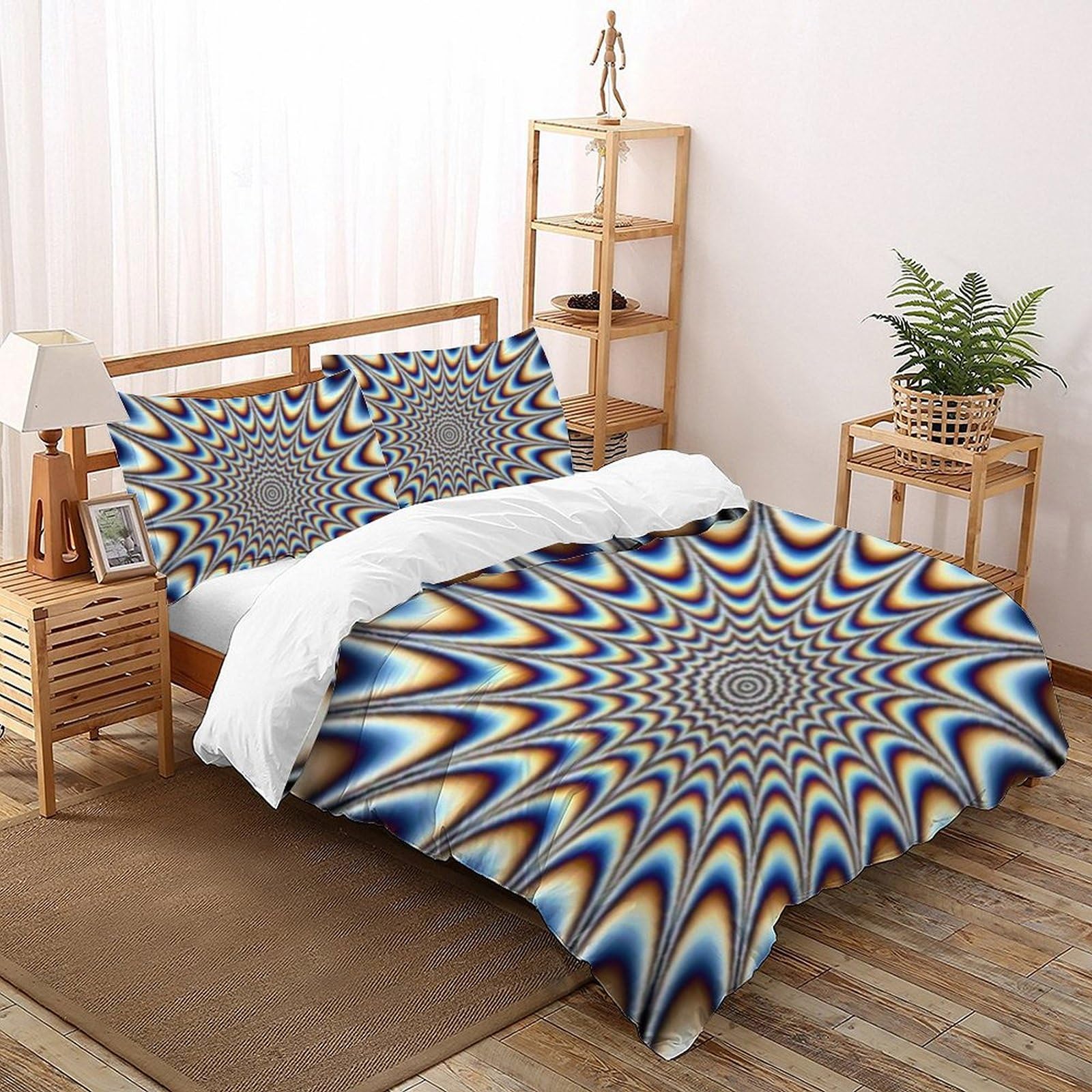 Housse de couette double 200x200cm anti-plis imprimé 3D garçon