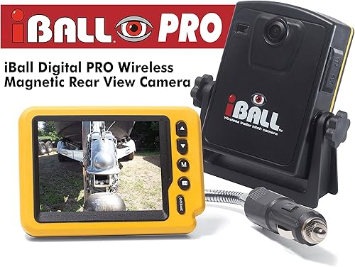 Iball Digital Pro - Cámara de visión trasera con enganche magnético inalámbrico para remolque