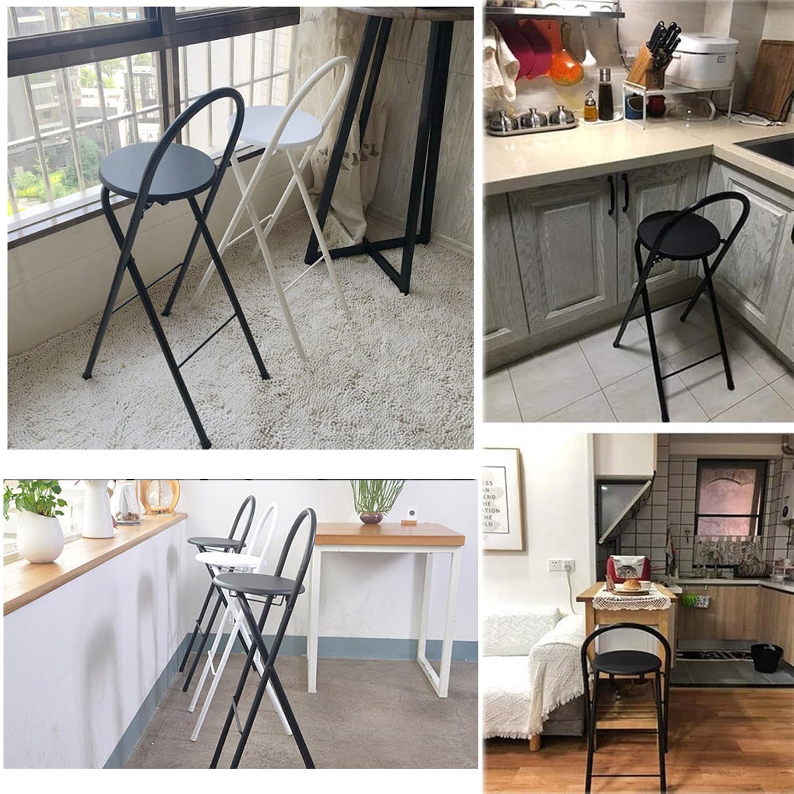 Amazon｜カウンターチェア 1脚 折り畳み バーチェア バースツール 足