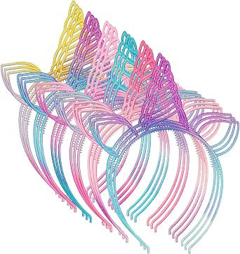 URSKYTOUS 18Pcs Unicorn Birthday Party Favors Unicorn headbands for Girl Halloween Christmas Party Supplies for Teen Children