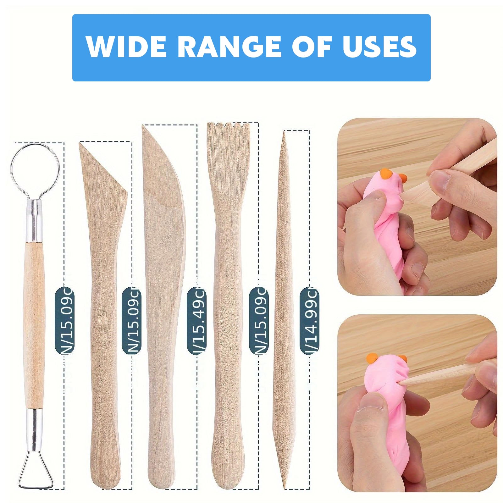 TWBEST 37pcs Outil De Poterie,Outils De Sculpture,Outils De Modelage,Outils En Argile-Outils