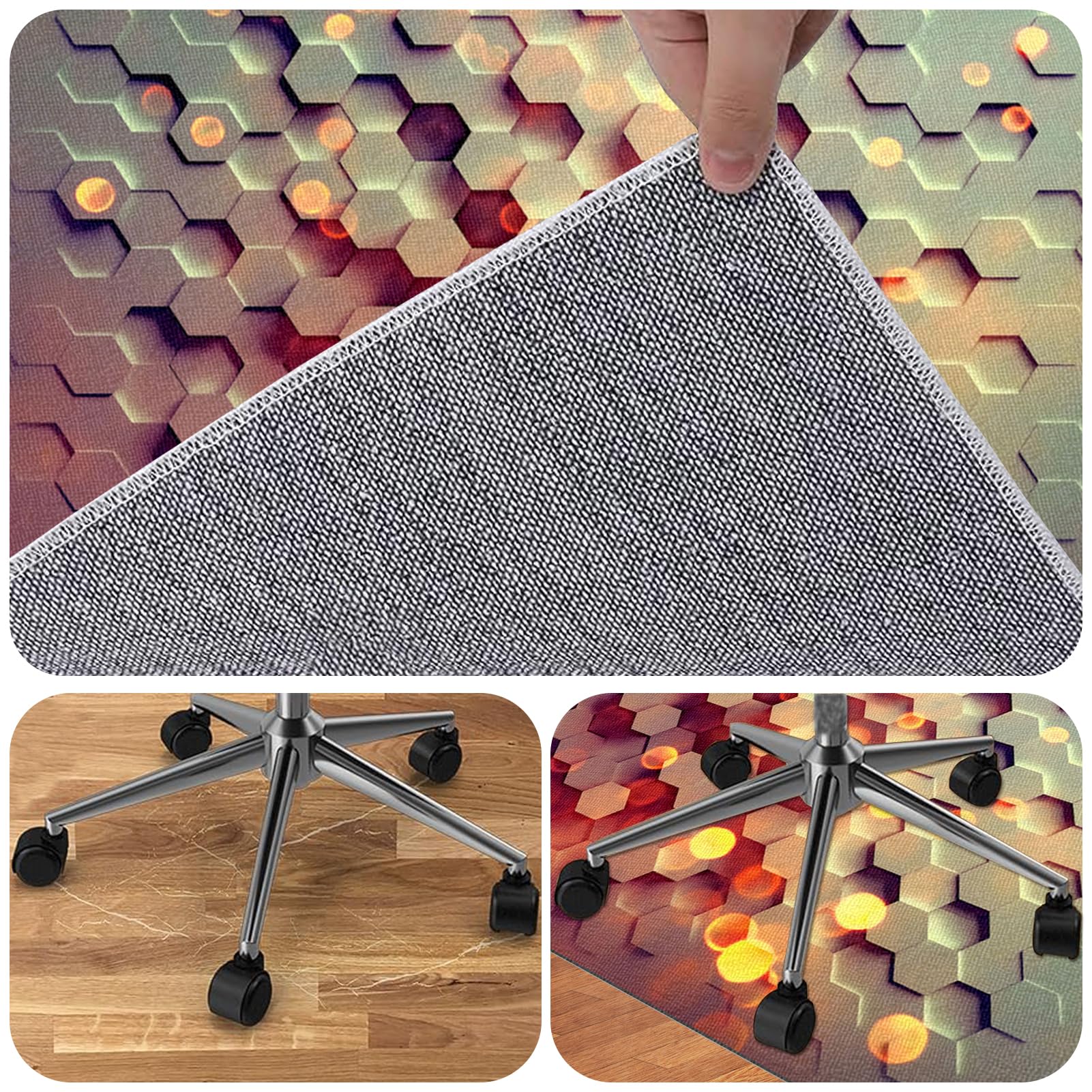 200 x 230 cm Ochraniacz Podłogi Krzesło Koła, Mata na krzesło do gier, Mata na krzesło biurowe, Mata chroniąca płytki, Mata ochronna na twarde podłogi