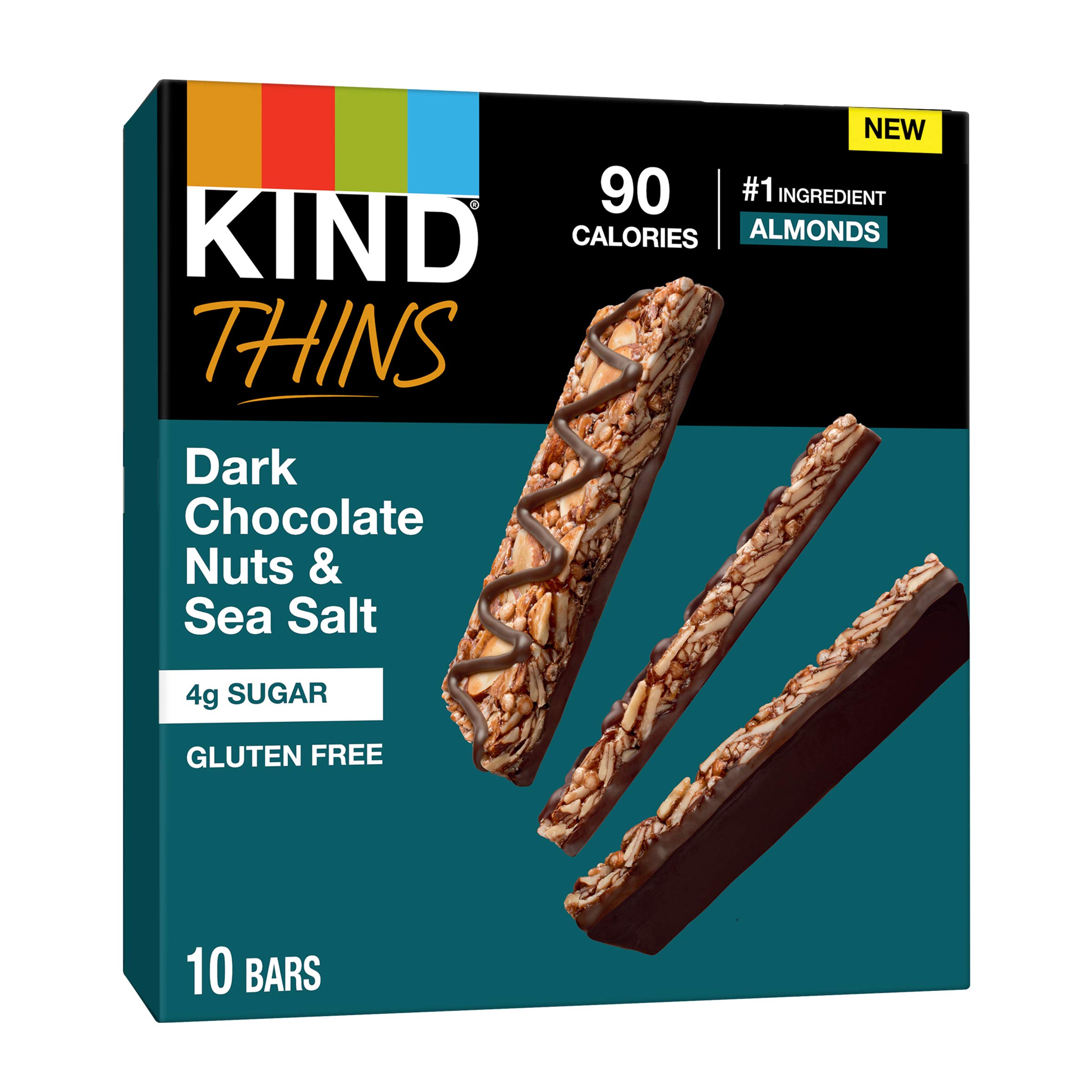 Buy KIND, Thins and Gluten Free 100 Calorie, Dark Chocolate Nuts & Sea