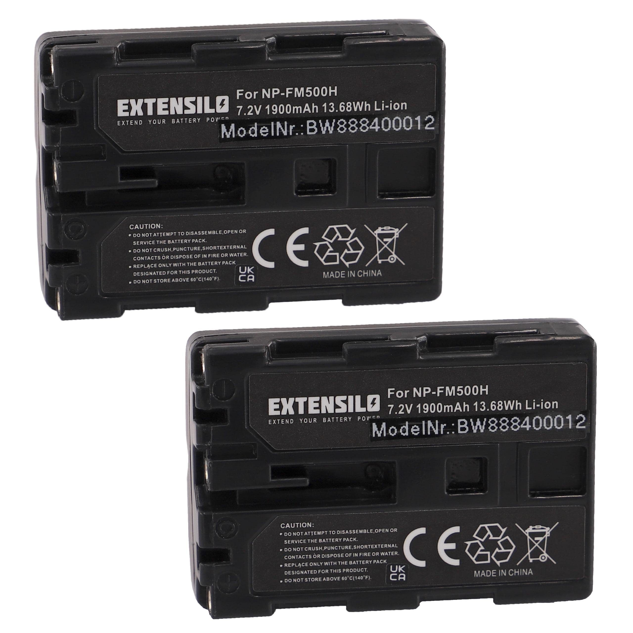 Vhbw Batteria Compatibile Per Sony Alpha DSLR-A550L/A580 - Ricaricabile 1200mAh, 7.2V, Ioni Di Litio, Sostituisce NP-FM500H