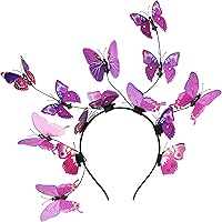 Vista 1 de Coucoland Tocado de mariposa para fiesta de disfraces de Halloween