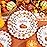 Supernal 60pcs Thanksgiving Plastic Plates Heavy Duty,Fancy Scalloped Plates with Fall Pumpkin and Autumn Maple Leaves, Include 30 Dessert Plate&Dinner Plastic Plate for Thanksgiving Party