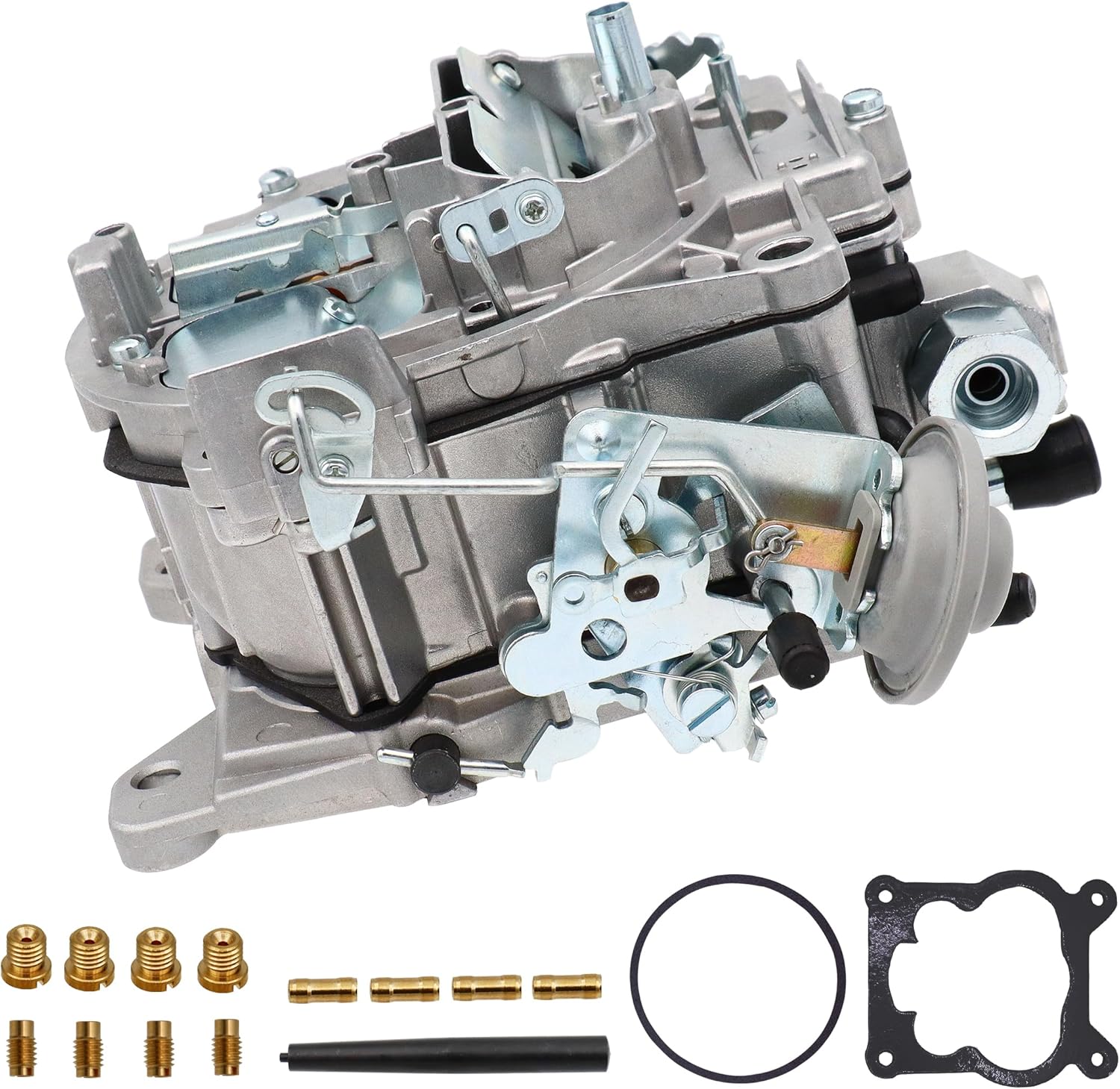 Rochester Quadrajet Carburetor 4 Barrel Carb New compatible with Chevy 350 454 327 427 V8 Engines GMC Trucks 1966-1973 big small block 1901R 4MV Corvettes 1975-1979 Manual Choke 1901-GG 750 CFM
