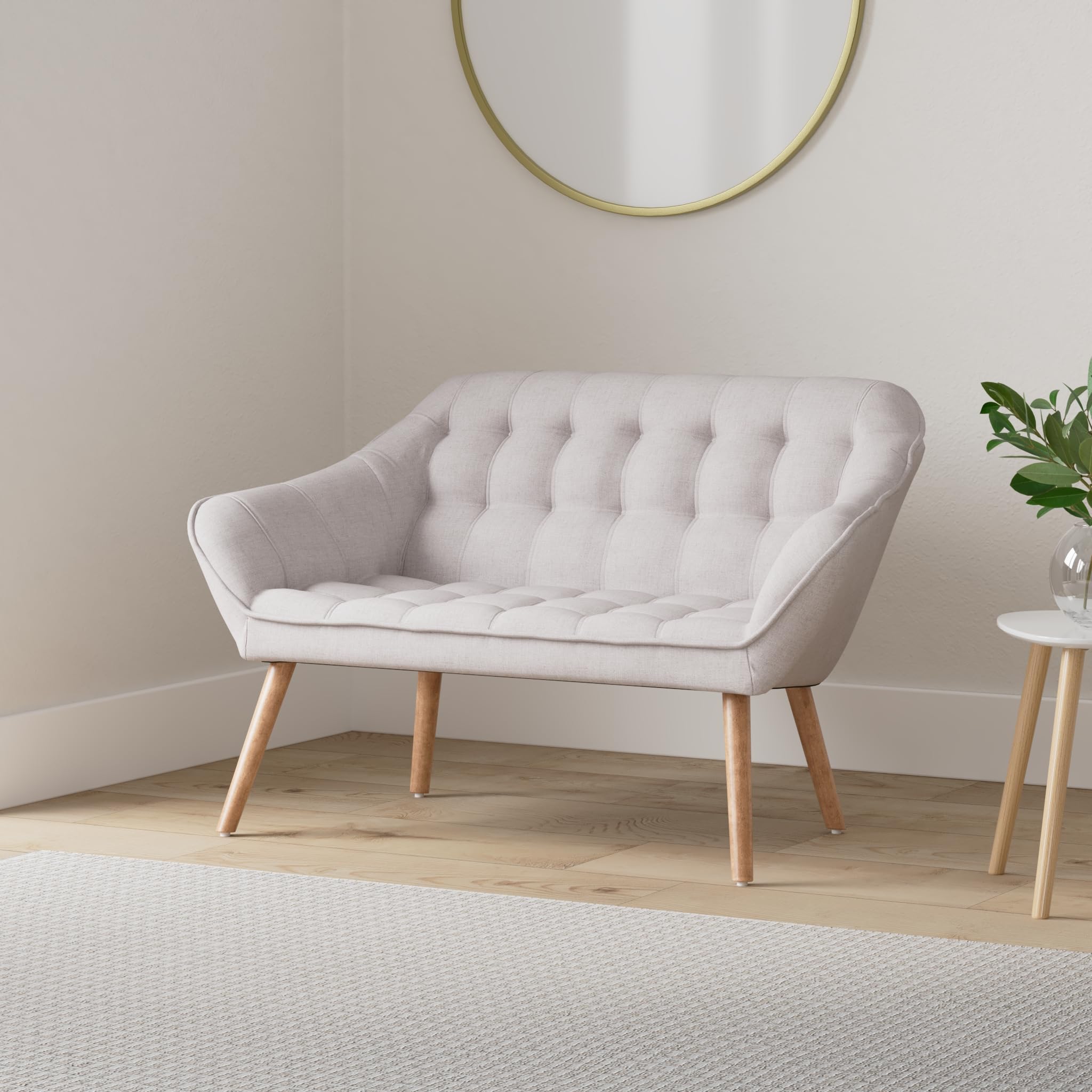 Menzzo scandinavo divani, Tessuto, beige, 83