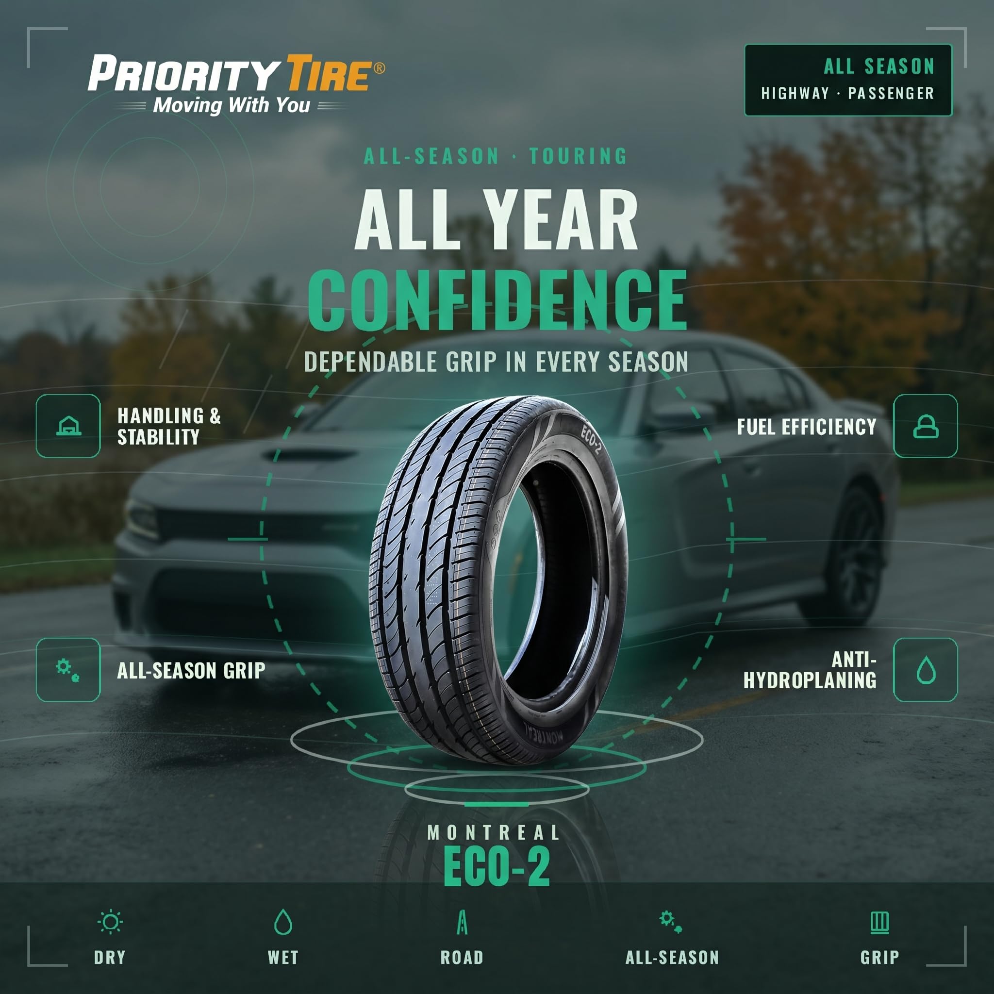 Amazon.com: Montreal Eco-2 235/40R18XL 95W BSW : Automotive
