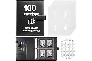 100 Envelopes Money Saving Challenge Binder: Save $5050 with Ease
