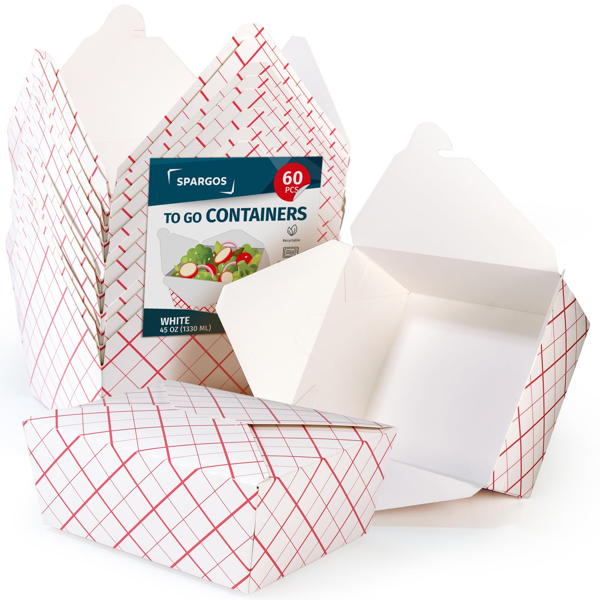 Snapklik.com : SPARGOS Take Out Boxes