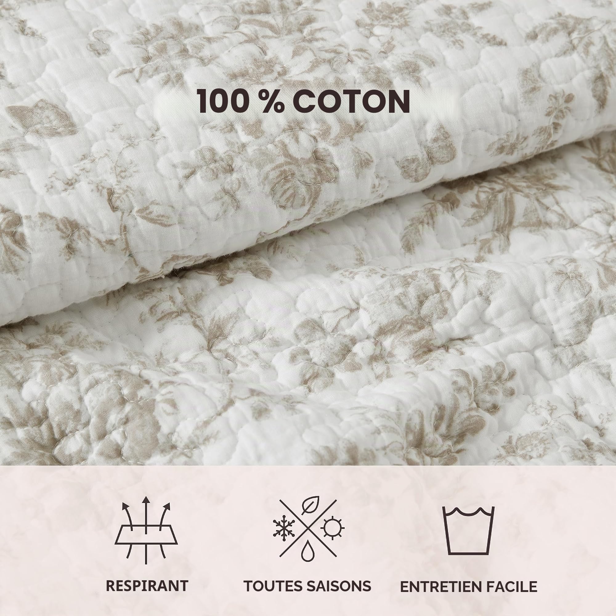 Laura Ashley - Parure de lit Double réversible en Coton à Motif Floral avec taie d'oreiller Assortie, décoration d'intérieur pour Toutes Les Saisons (Jardin Clos Marron, lit Simple)
