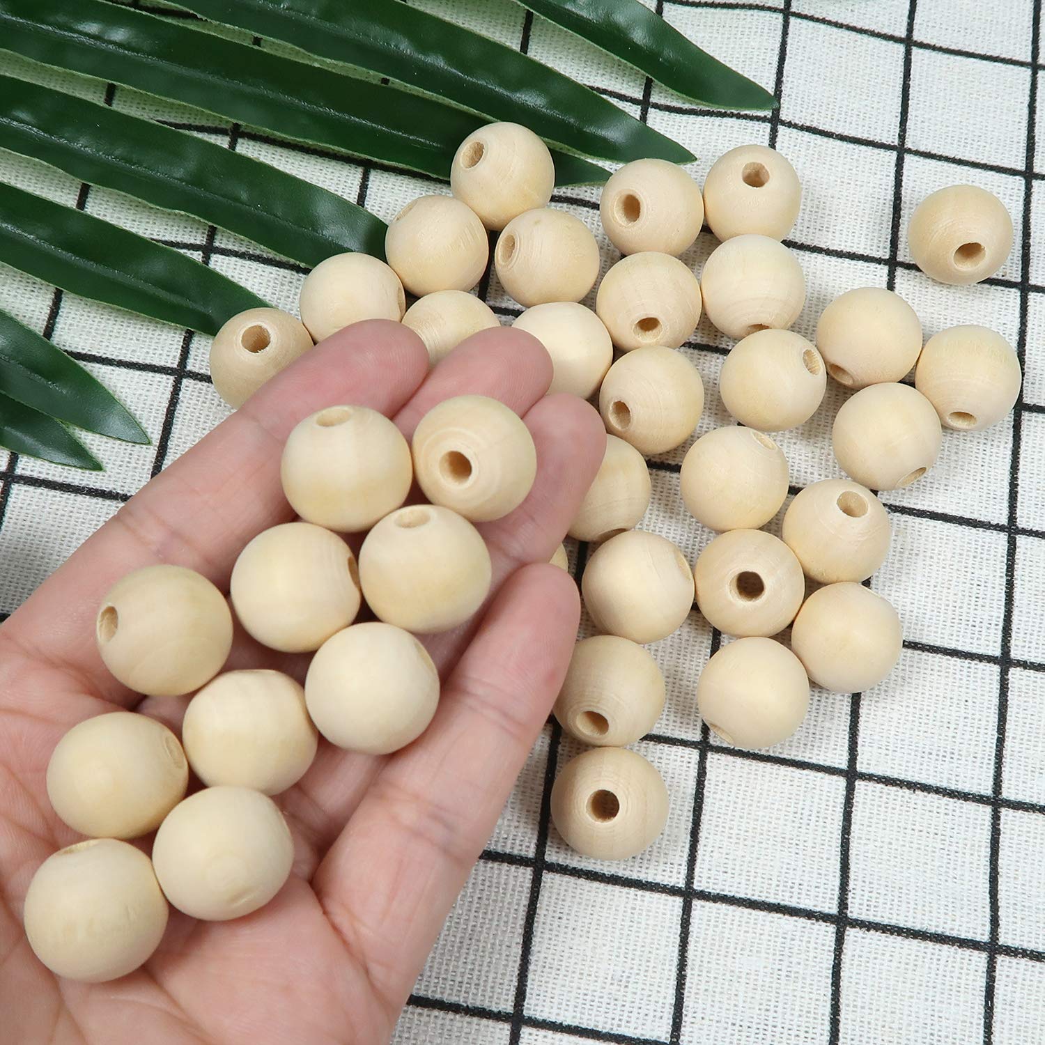 100 Perline Di Legno Colorate - Foro 3.6mm, Con Elastici, Per Braccialetti E Collane Fai Da Te - Foto 6