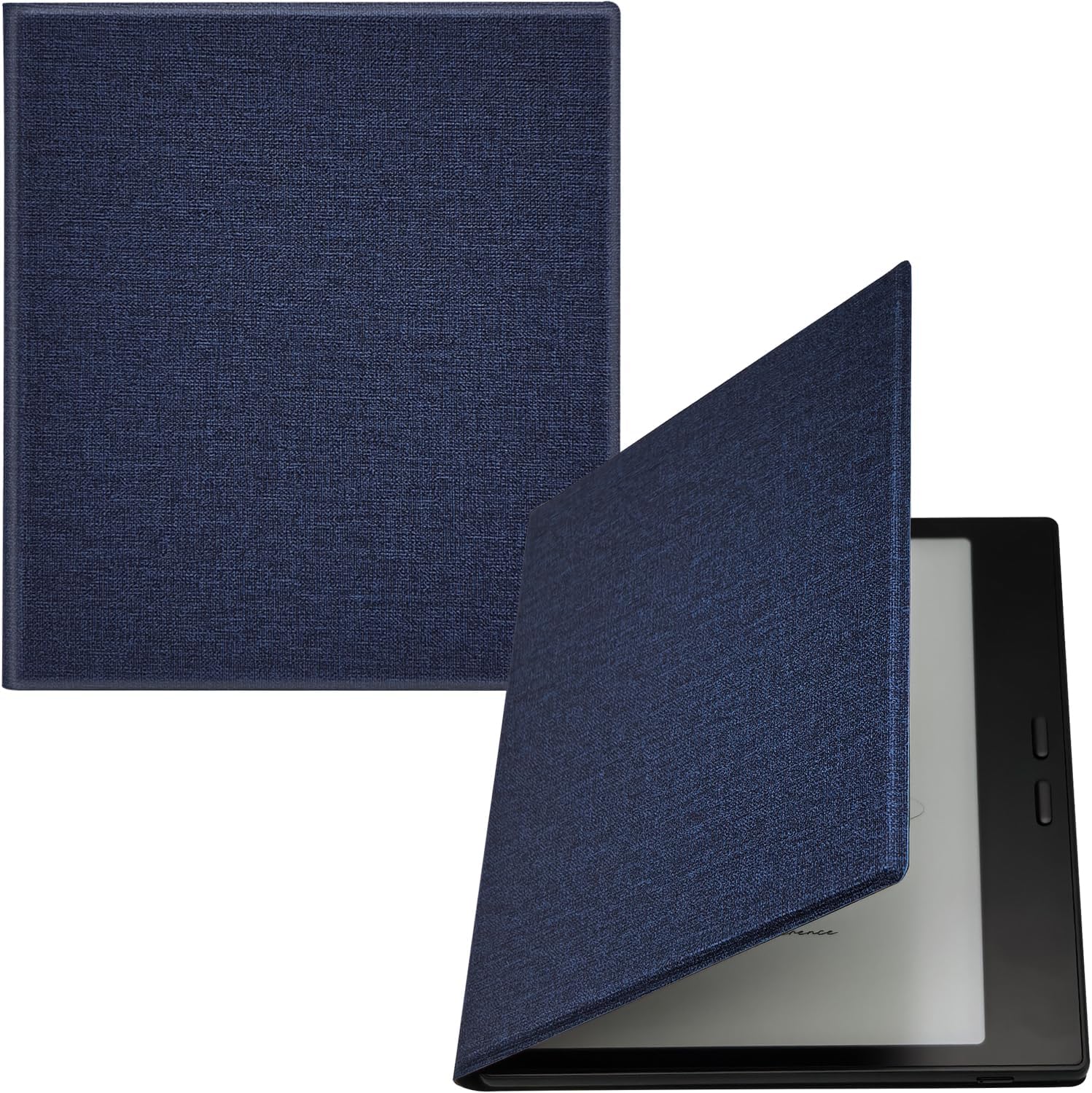 Magnetic Leather Case for 7'' Onyx Boox Go 7 / Boox Tablet Go Color 7 (Gen II/Gen I 2025/2024) /Boox Page Ultra-Thin Lightweight Cover with Auto Sleep/Wake & Magnetic Closure (Cloth Bark Blue)