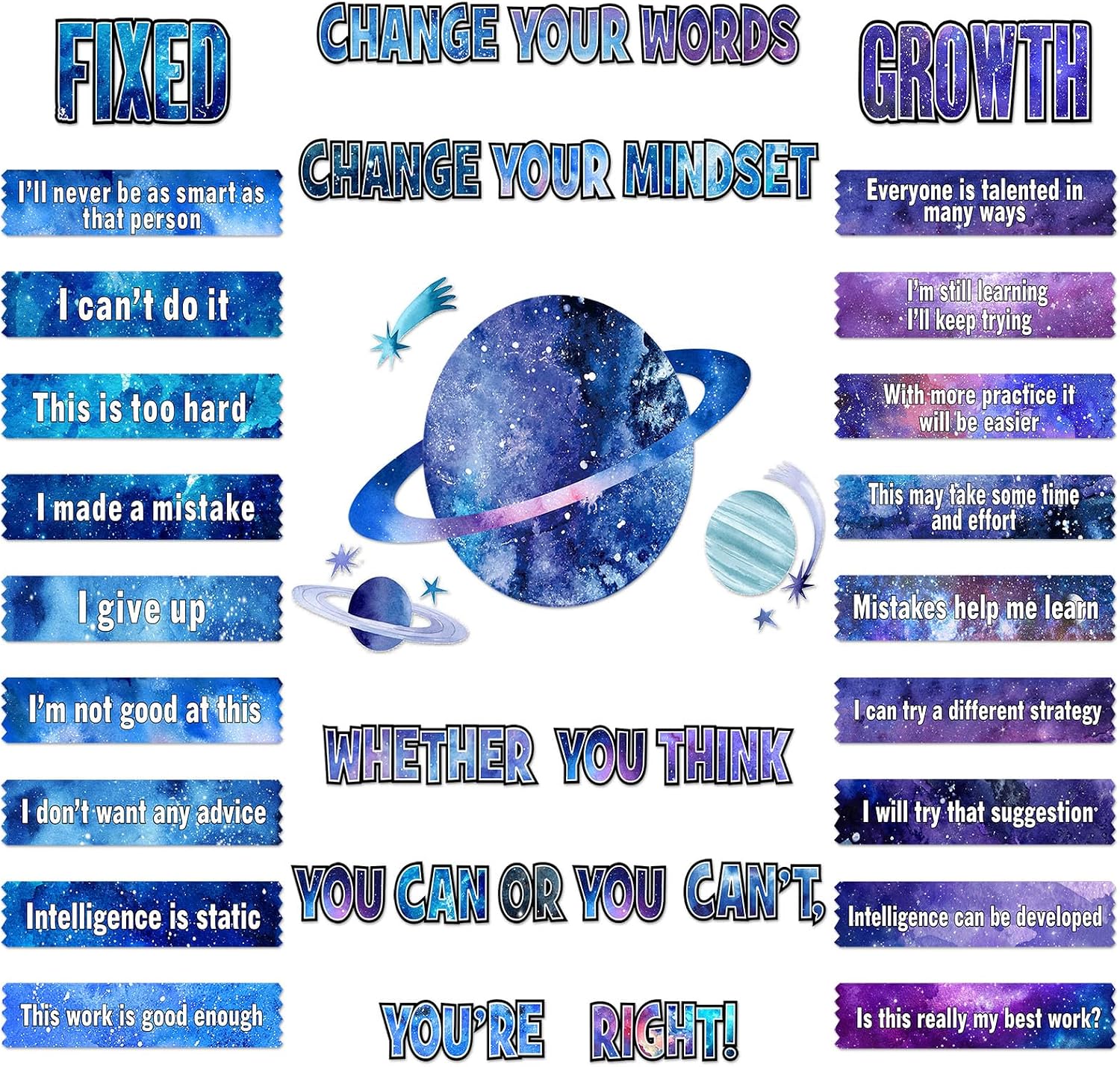 Pasimy Space Bulletin Board Growth Mindset Bulletin Nepal | Ubuy