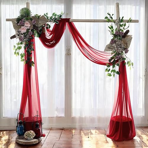 Miniatura 5 de MDS - Tela de gasa para Halloween, 2 paneles, 30 pulgadas de ancho x 20 pies de largo, cortinas de cenador y toldo espeluznantes transparentes para