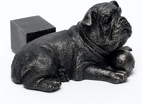Miniatura 4 de Potty Feet Figuras de bulldog inglés en reposo para maceta, patas de soporte para maceta, adornos artísticos hechos a mano para patio, 3 piezas