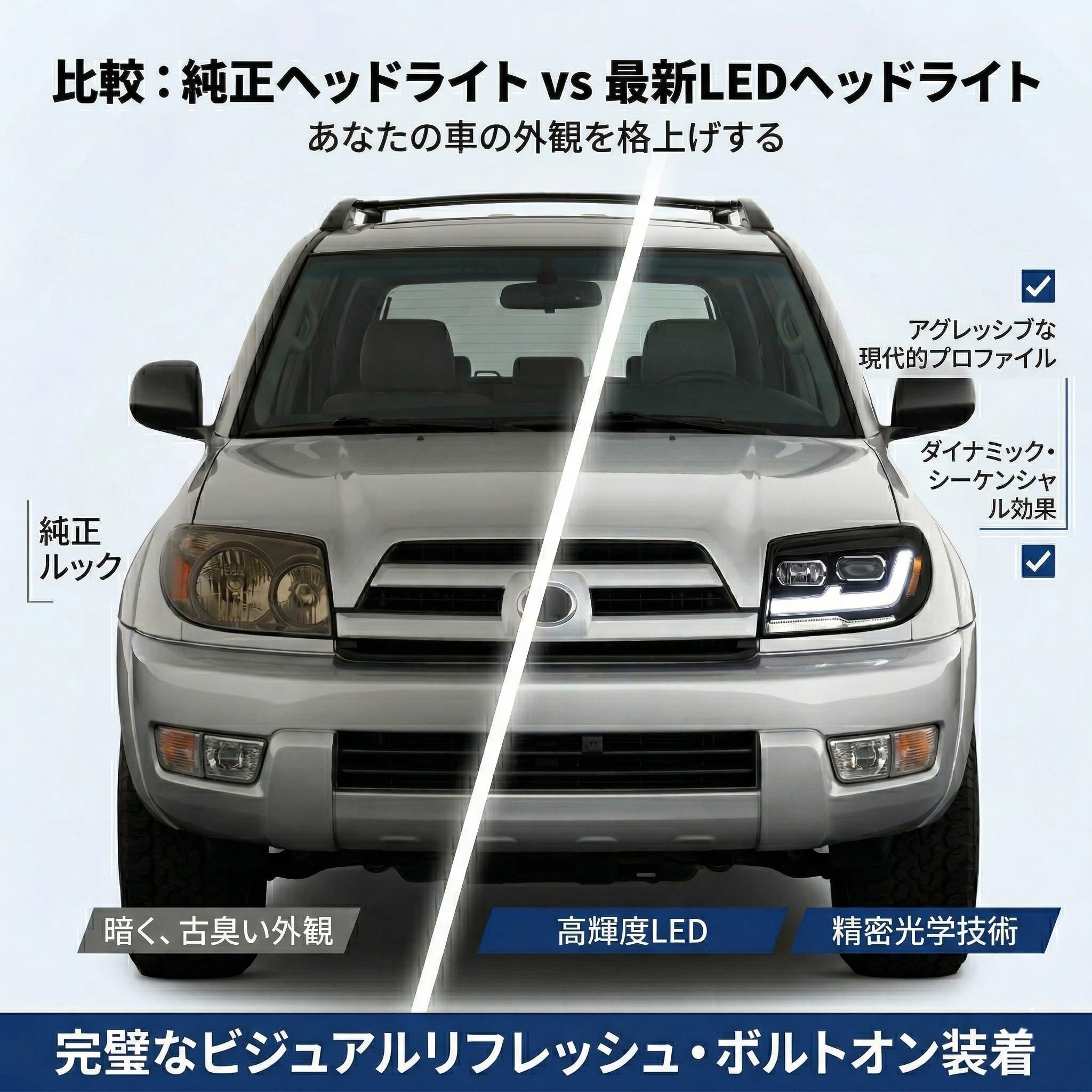 トヨタ純正 ハイラックス サーフ 210 215 左右 ヘッドライト Amazon | HCMOTIONZ ハイラックスサーフ 210 215系 ヘッドライト2003