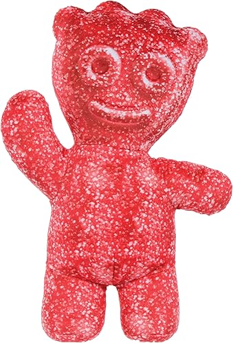 iscream Sour Patch Kids - Almohada en relieve de 16.75 x 12 pulgadas con forma de personaje de caramelo, color rojo