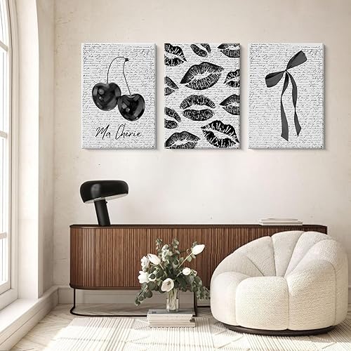 Miniatura 24 de Arte de pared bohemio con margaritas, decoración de pared de lienzo de montaña, impresiones abstractas de flores silvestres, puesta de sol, arte de