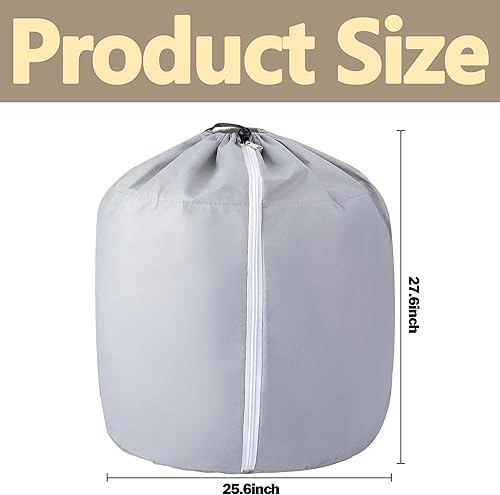 Miniatura 2 de Paquete de 2 macetas de protección de invierno para plantas, bolsa de protección de maceta de 27.6 x 25.6 pulgadas, cubierta de maceta de invierno