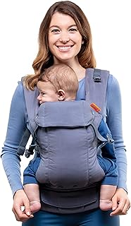 Beco Gemini Baby Hip Carrier Newborn to Toddler - Front, Back, Hip Seat Carrier, Baby Carrier Backpack & Baby Front Carrier with Adjustable Seat, Ergonomic Baby Holder Carrier 7-35lbs (Grey)