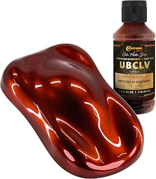 Custom Shop CCS Custom Color Shift Automotive Paint - Apple Red to Gold Shifting Effect - 4-Ounce Bottle