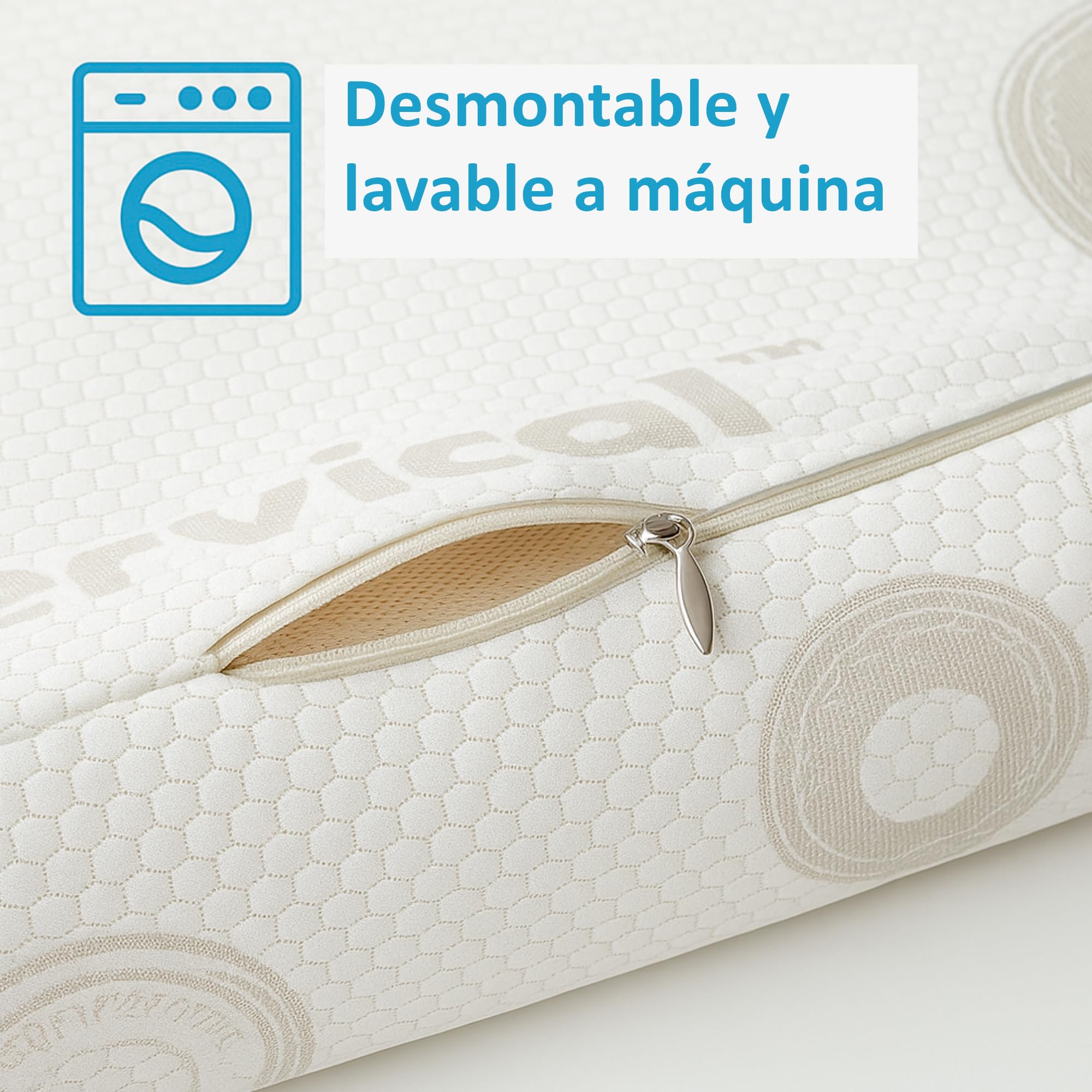 ECODE® Pack de 2 Almohadas Viscoelásticas de 70 cm – Alta Firmeza y Funda Termorreguladora Lavable para un Descanso Más Natural