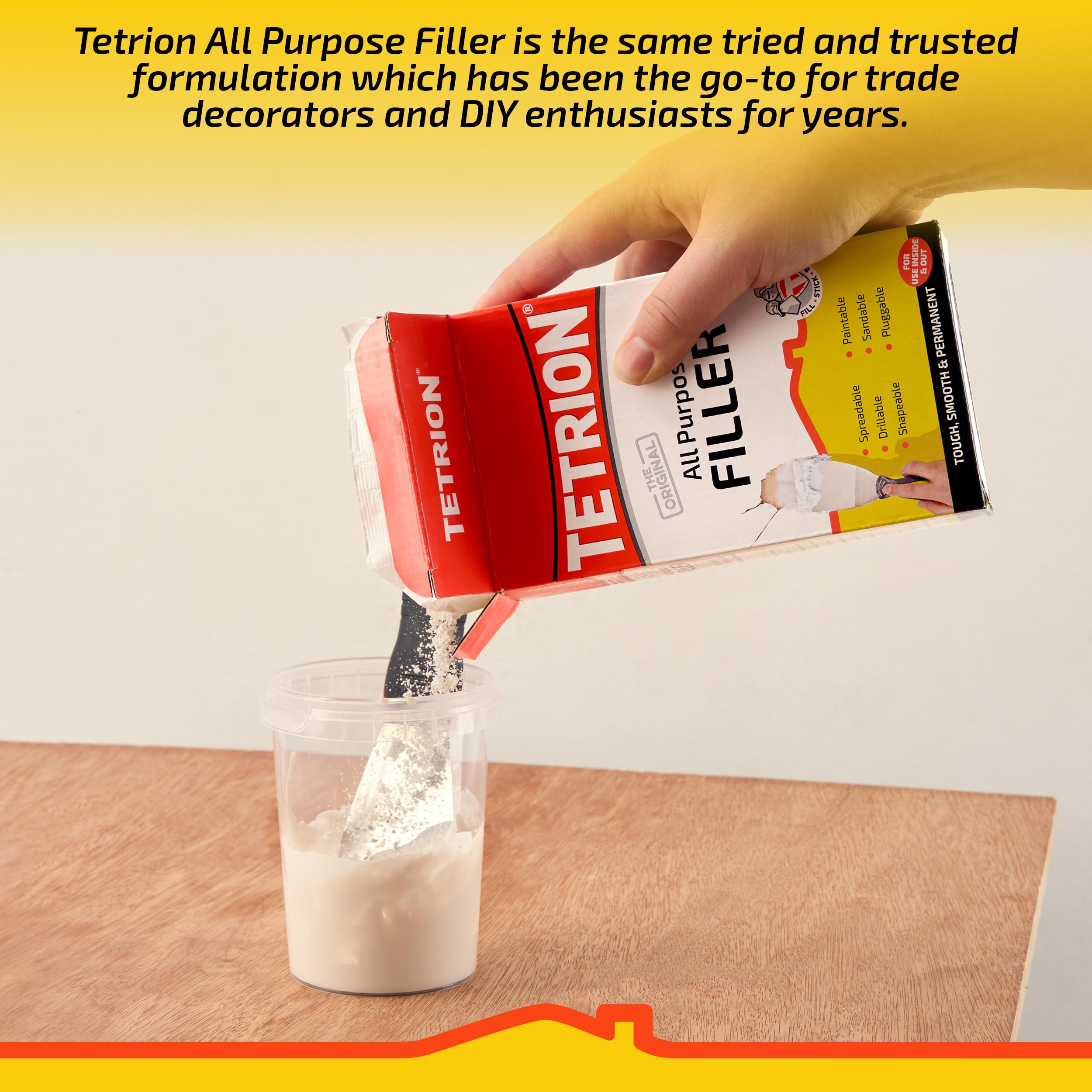 Tetrion TETTFP010 - Filler in polvere multiuso, 10 Kg