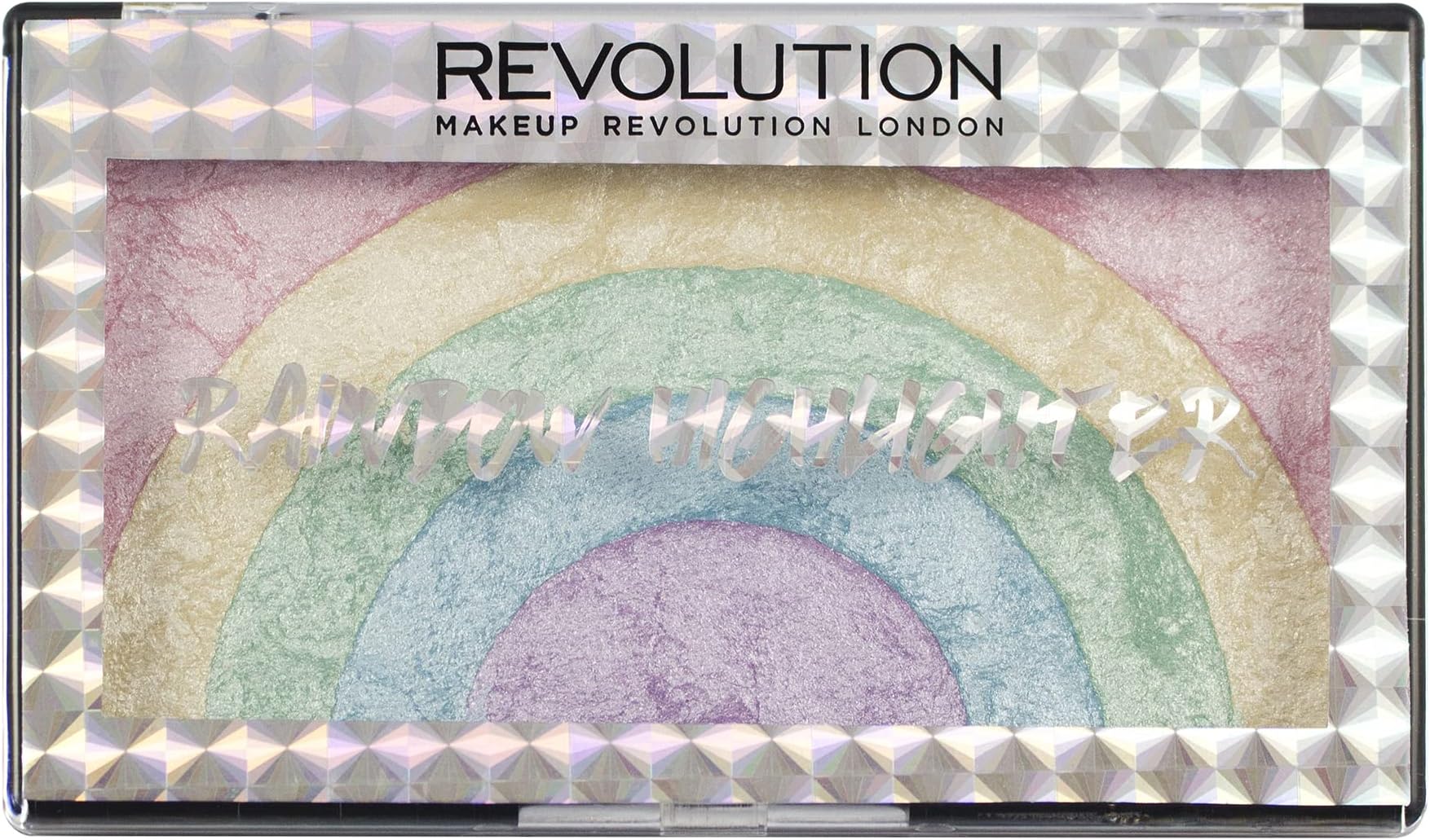 Makeup Revolution Rainbow Highlighter, Multicolor, 10g