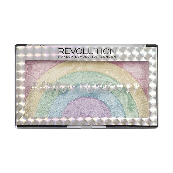 Makeup Revolution Rainbow Highlighter, Rainbow Pattern