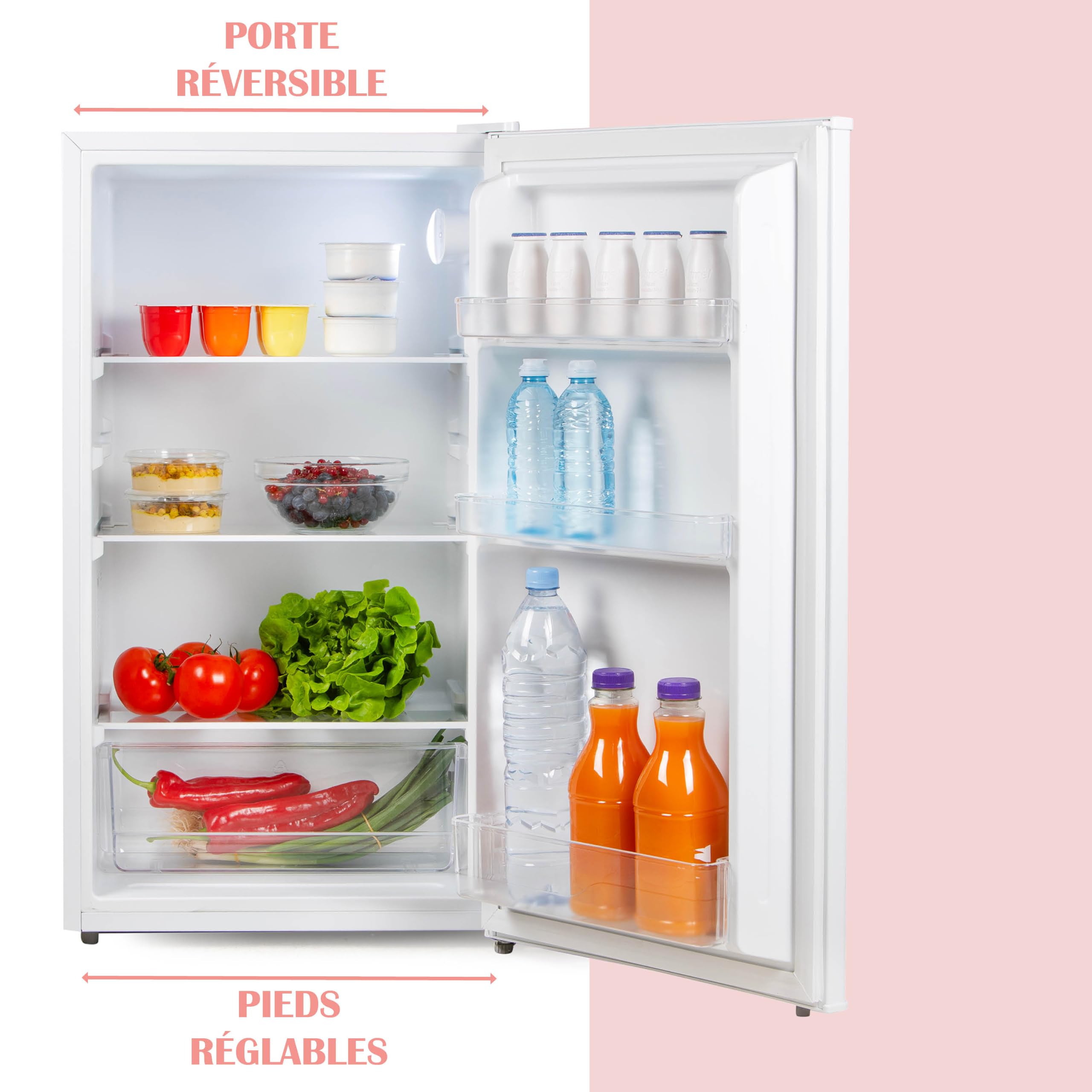PRIMO PR180FR Réfrigérateur Table Top - 94L - Classe D - Blanc