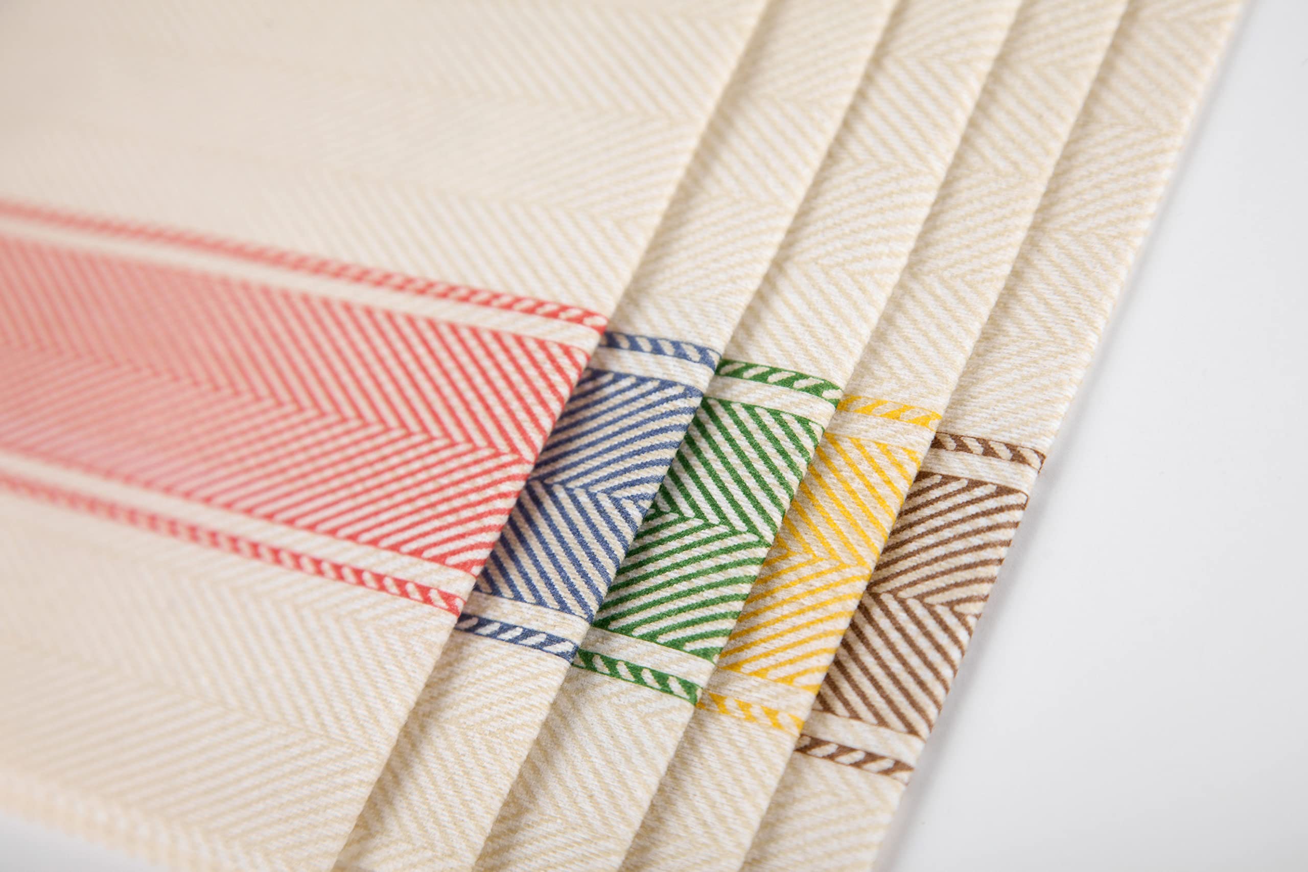Servilletas desechables para cocina de TNT efecto tela Made in Italy, diseño con efecto espigado, 30 x 40 cm, 800 unidades, color verde