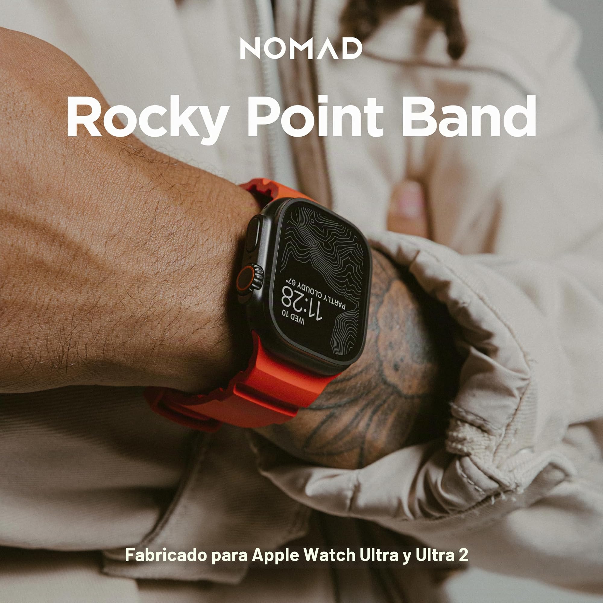 NOMAD Correa Deportiva Apple Watch, Rocky Point, con Herrajes De Titanio