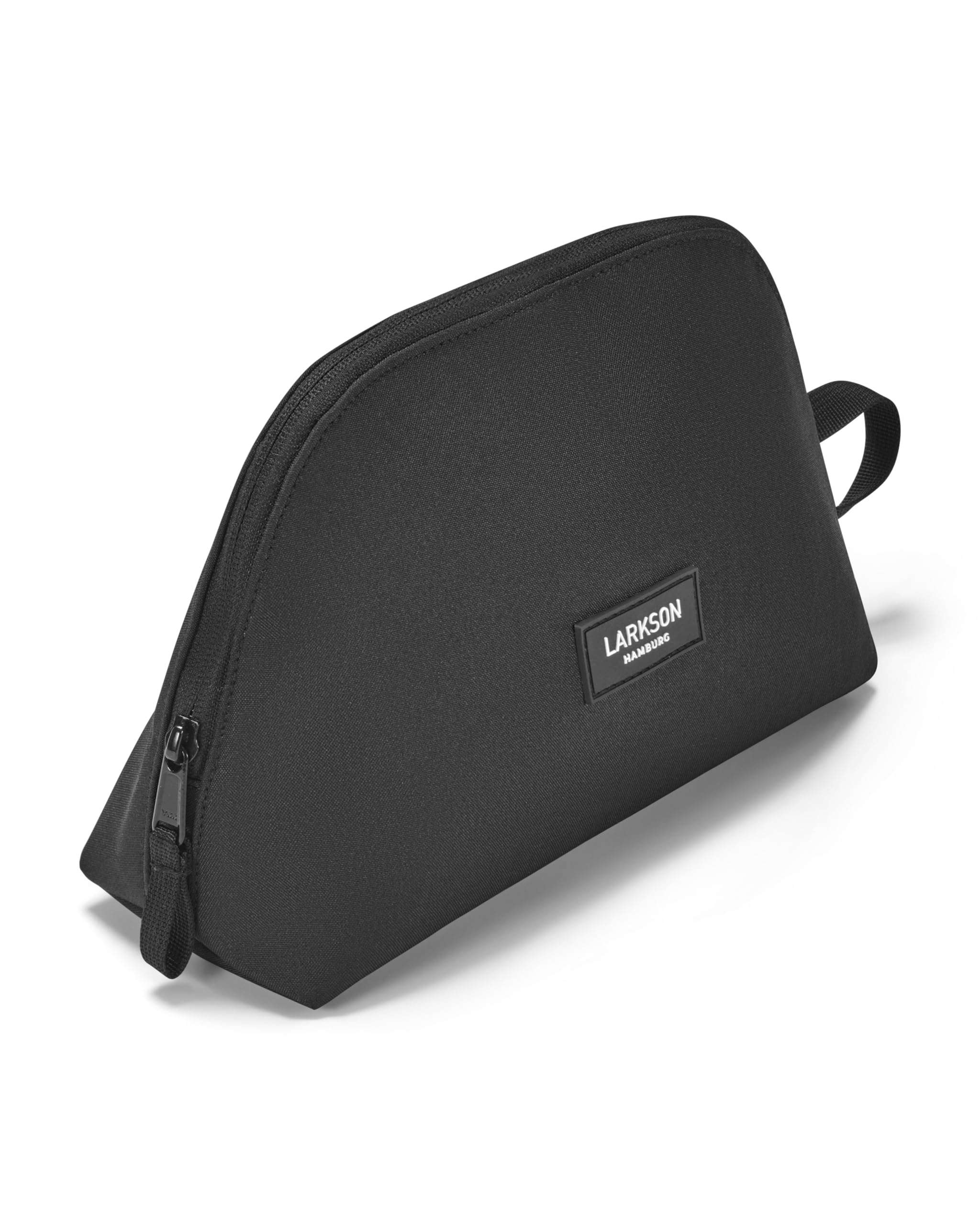 Larkson Trousse de Toilette Hommes & Femmes Noir - Tilda - Sac de Toilette Élégante à Poser - Petite Format pour Voyages, Camping, Piscine - 2