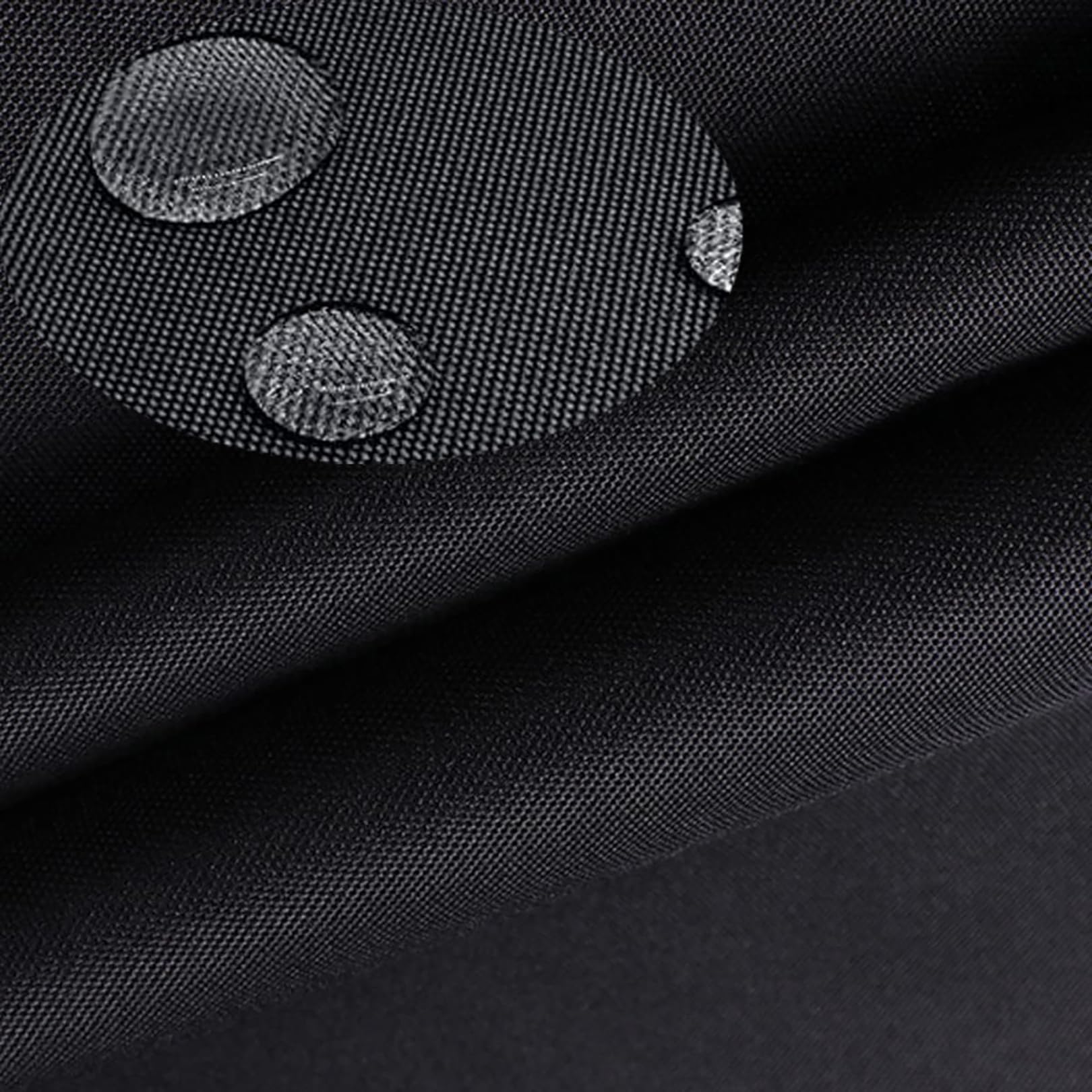 Heavy Duty Waterproof Fabric for Sewing Outdoor Cushions 600 Denier Canvas Material，Tear Resistant Outdoor Canvas Fabric.(200cm x 150cm, Black)