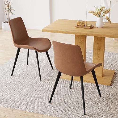 Miniatura 42 de Mesa de comedor moderna de 46 pulgadas, mesa de cocina rectangular con acabado de roble, mesa de comedor compacta para 4, construcción robusta para