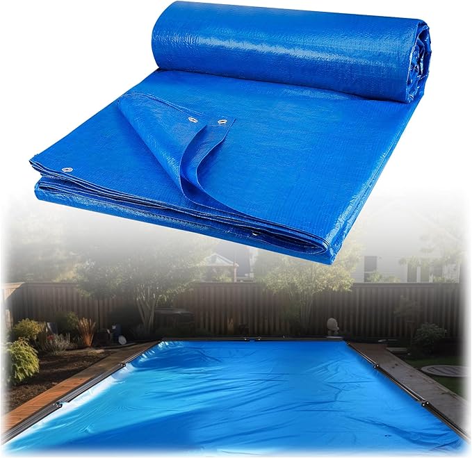 Pool Covers for Inground Pools, HighDensity Safety Cover for 16 * 32ft Rectangle