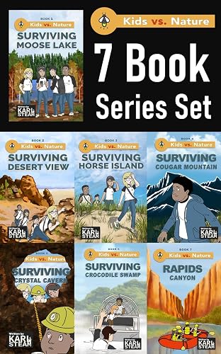 Kids vs. Nature - 7 Book Series Set: (Books 1-7 Box Set) Wilderness Survival Books – Outdoor Adventure Stories – Complete Series Boxset – A Chapter Book ... for Boys and Girls who Love the Outdoors