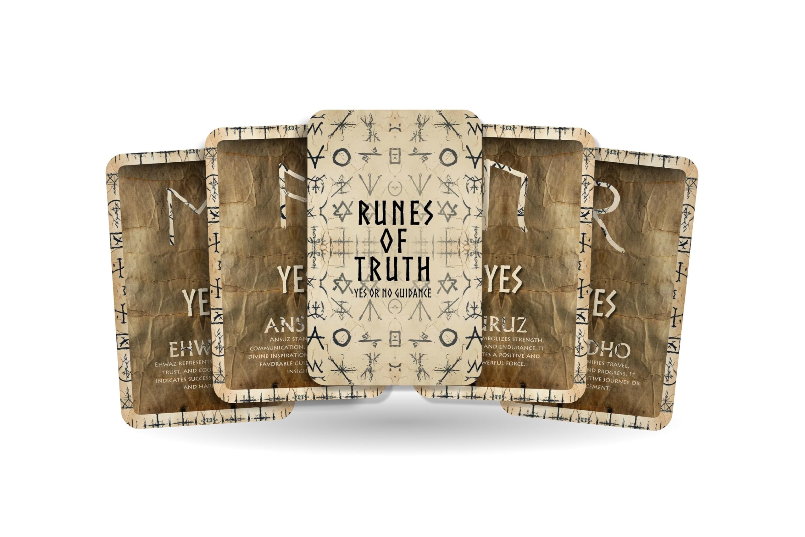 Ibiza Tarot Runes of Truth - Celestial Runes Series - Divination tools - Oracle Cards - Runes Cards