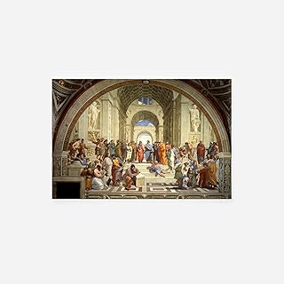 Raphael - The School of Athens (1511) - Classic Painting Photo Poster Print Art Gift Wall Home Decor // Size: A5 (148 x 210 mm)
