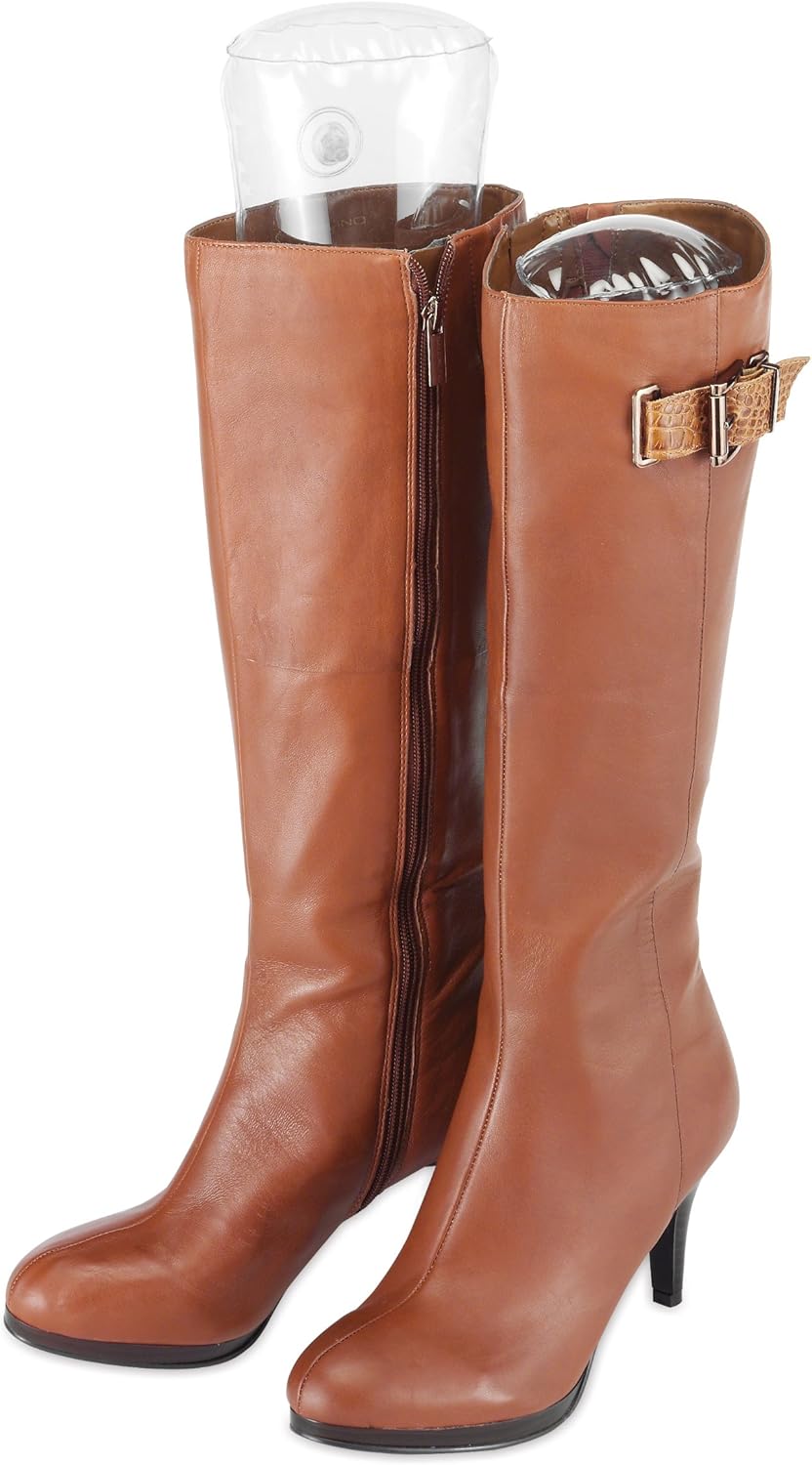 Whitmor Over The Door Shoe Shelves - 26 Sections - Crosshatch Gray & Hanging Boot File - Hanging Storage for Men's and Woman's Boots - 3 Pair