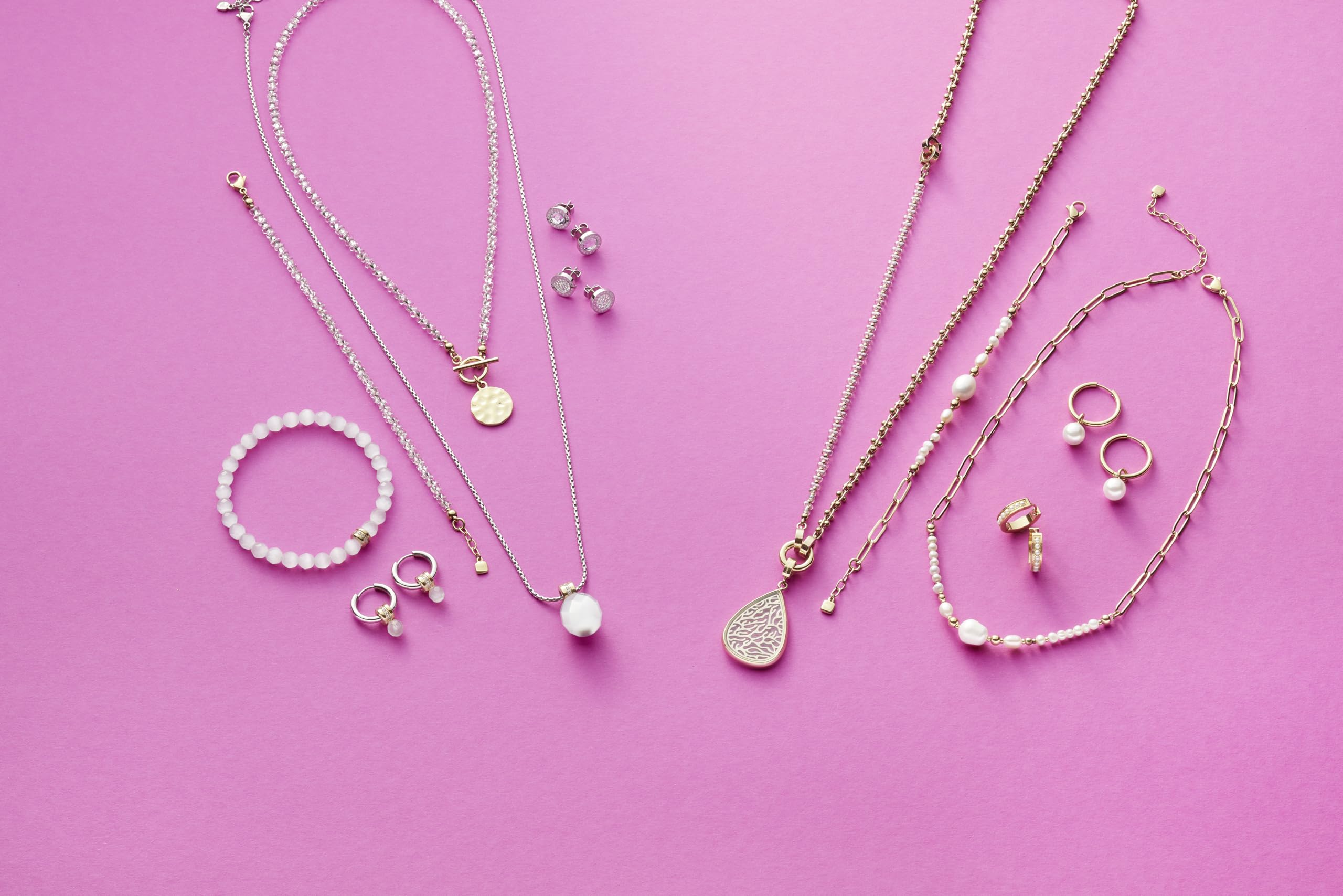 JEWELS BY LEONARDO Damen Ohrstecker Matrix Lusso Edelstahl/silberfarben Glas Schliff Facette Glitzer 015681