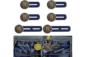6 Pcs Jean Button Extender, Pants Extender Button for Women Men, Essential...