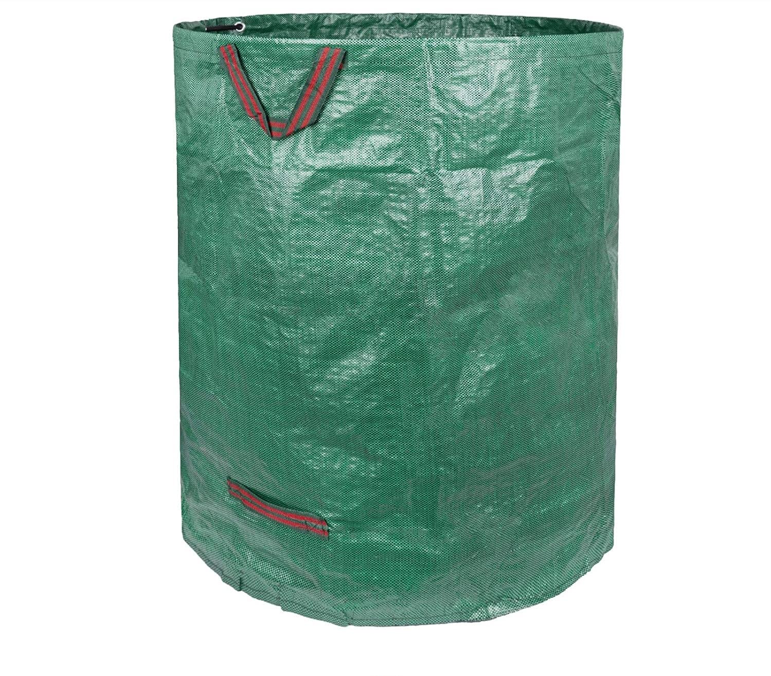 EPISENT | Reusable Heavy Duty Garden Waste Sack | 2 Bags | 150L | Green Garden Waste Bag with Handle | Waterproof & Reusable