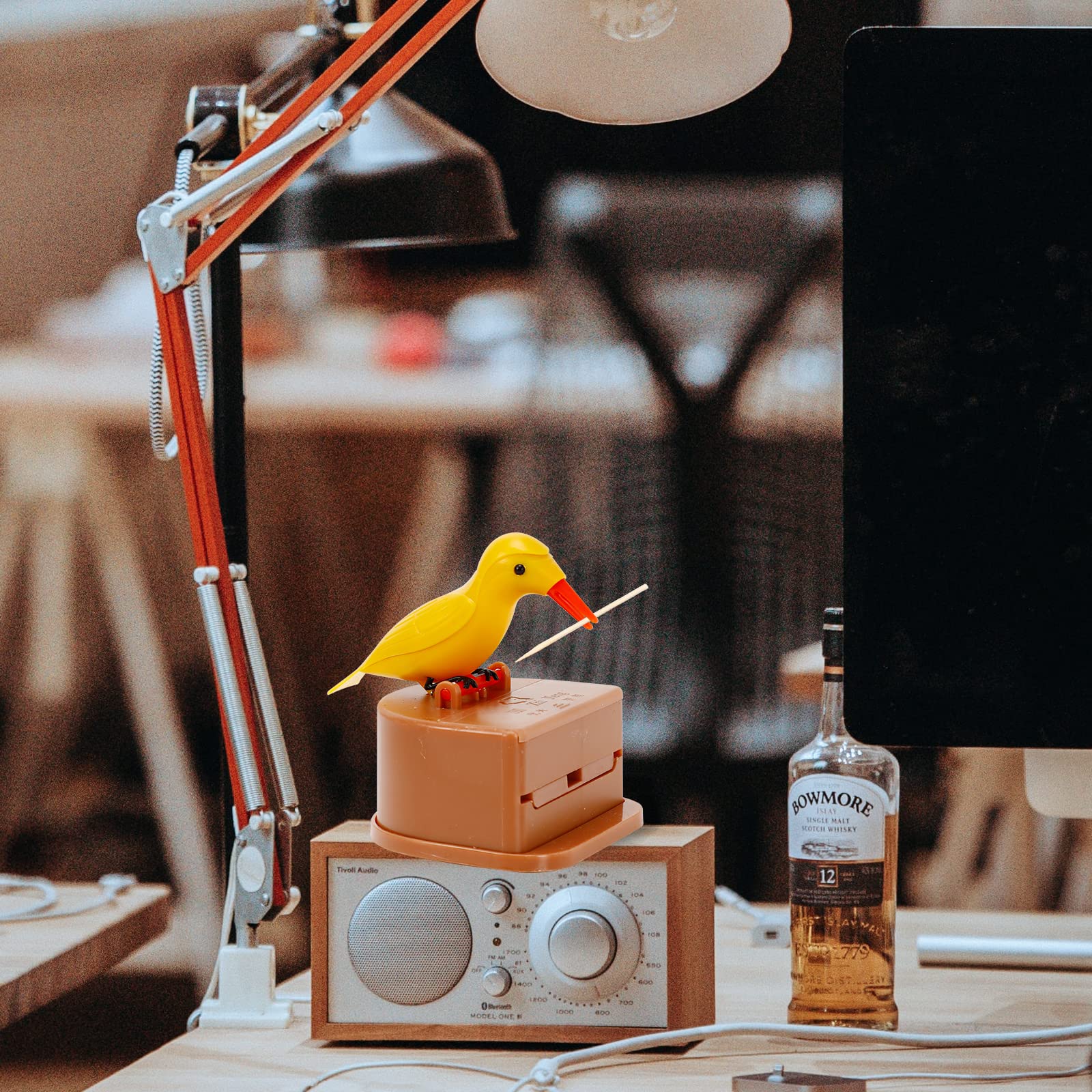 Lipfer Portastuzzicadenti Uccello - Dispenser Automatico Con Picchio O Tucano, Idea Regalo Originale Per Tavola - Foto 5