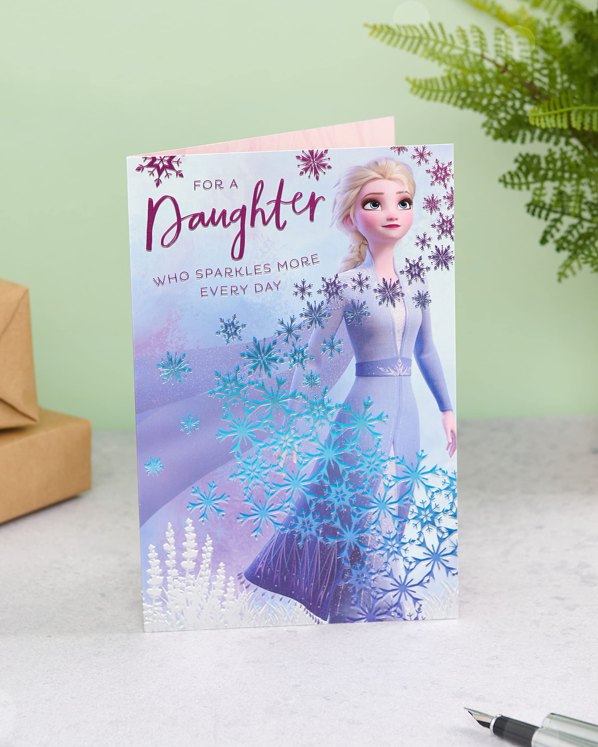 Amazon | 娘の誕生日カード - アナと雪の女王の誕生日カード