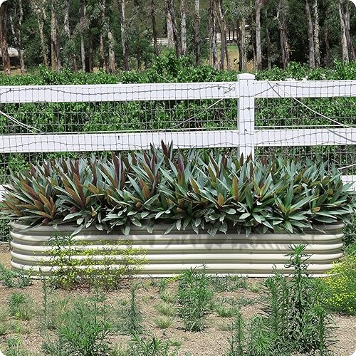 Miniatura 6 de OLLE Camas elevadas de 17 pulgadas de alto, tamaños 12 en 1, para jardinería, maceta galvanizada para verduras, camas de jardín elevadas de metal