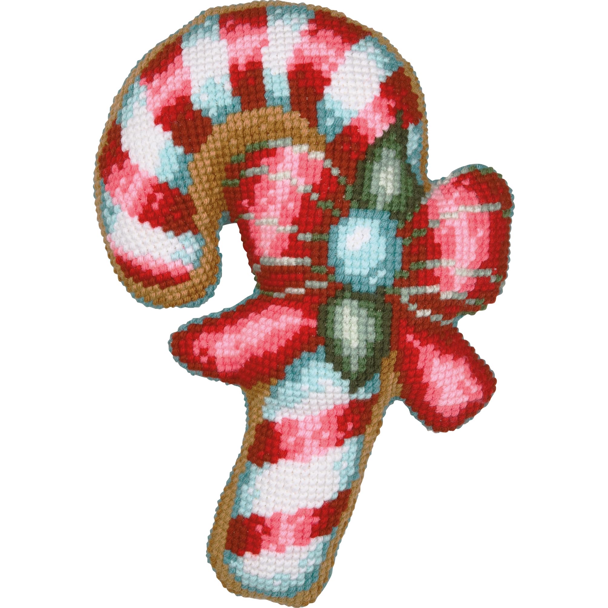 VERVACOZestaw do Haftu Krzyżykowego Poduszka z TyłemCUKIERKI Kanwa z Nadrukiem 36 x 49 cm Gruba Włóczka Akrylowa Zrób to Sam Dekoracja Domu DIY Cross Stitch Kit