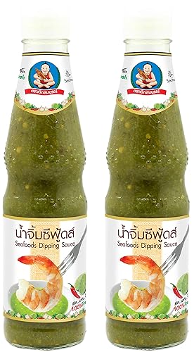 Miniatura 9 de Salsa salsa salsa salsa de marisco saludable para niños (chile verde y lima) 6 onzas, producto de Tailandia (paquete de 1)